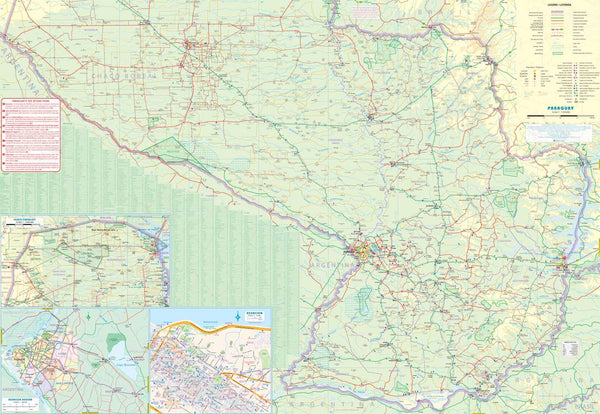 Paraguay and Bolivia South Travel Reference Map 1:1M/1:390K - Wide World Maps & MORE! - Map - ITMB Publishing, Ltd. - Wide World Maps & MORE!