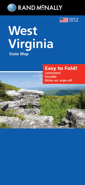 Rand McNally Easy To Fold: West Virginia State Laminated Map Rand McNally - Wide World Maps & MORE!