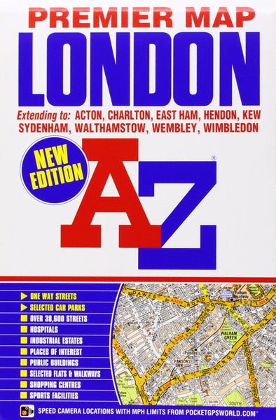 London Premier Map (A-Z Premier Street Maps) - Wide World Maps & MORE! - Book - Brand: Geographers' A-Z Map Co Ltd - Wide World Maps & MORE!