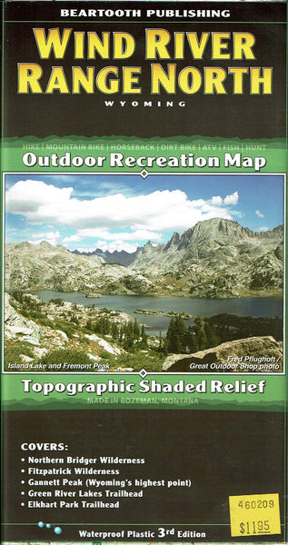 Wind River North, Wyoming, Outdoor Recreation Map - Wide World Maps & MORE!