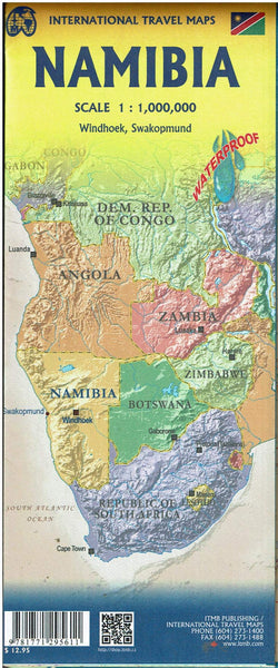 Namibia | Windhoek, Swakopmund (Waterproof) - Wide World Maps & MORE! - Map - ITMB Publishing, Ltd. - Wide World Maps & MORE!
