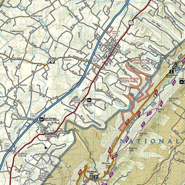 Massanutten and Great North Mountains [George Washington National Forest] (National Geographic Trails Illustrated Map (792)) - Wide World Maps & MORE! - Book - National Geographic Maps - Wide World Maps & MORE!