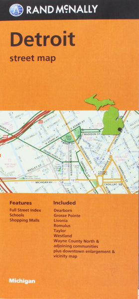 Rand Mcnally Detroit Streets - Wide World Maps & MORE! - Book - Wide World Maps & MORE! - Wide World Maps & MORE!