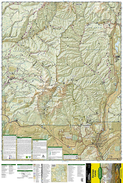 Durango, Cortez (National Geographic Trails Illustrated Map, 144) - Wide World Maps & MORE! - Map - National Geographic Maps - Wide World Maps & MORE!