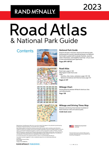 Rand McNally 2023 Road Atlas & National Park Guide (Rand McNally Road Atlas & National Park Guide) [Spiral-bound] Rand McNally - Wide World Maps & MORE!