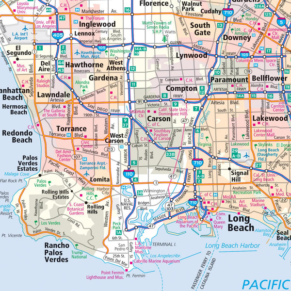 Rand McNally Easy To Fold: Southern California Laminated Map [Map] Rand McNally - Wide World Maps & MORE!
