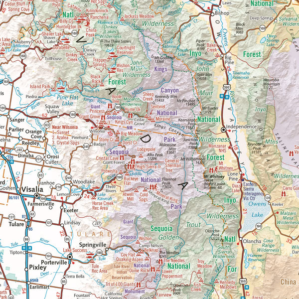 California Recreation Map - Wide World Maps & MORE!