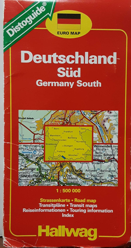 Hallwag Road Map/distoguide: South Germany: 1994 - Wide World Maps & MORE! - Book - Wide World Maps & MORE! - Wide World Maps & MORE!