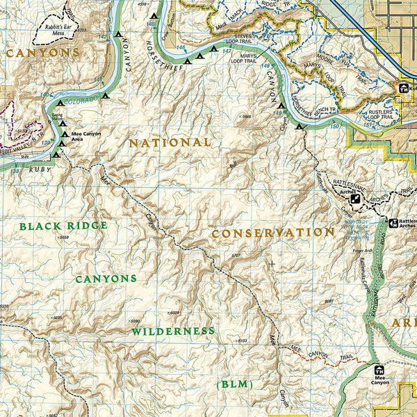 Colorado National Monument [McInnis Canyons National Conservation Area] (National Geographic Trails Illustrated Map) - Wide World Maps & MORE! - Map - National Geographic Maps - Wide World Maps & MORE!