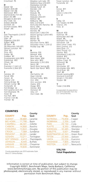 Wyoming Recreation Map (The Cowboy State) [Map] BM Maps - Wide World Maps & MORE!