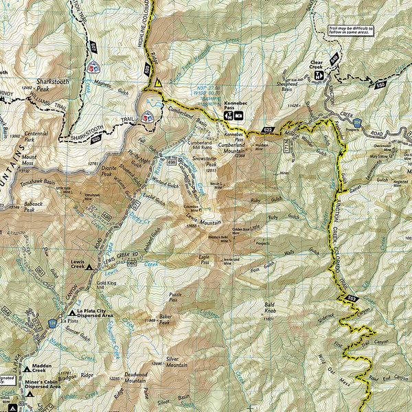 Durango, Cortez (National Geographic Trails Illustrated Map, 144) - Wide World Maps & MORE! - Map - National Geographic Maps - Wide World Maps & MORE!