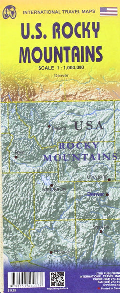 U.S. Rocky Mountains Travel Reference Map - Wide World Maps & MORE! - Map - ITMB Publishing, Ltd. - Wide World Maps & MORE!