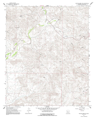 Malpais Mesa Northeast, Arizona (7.5'×7.5' Topographic Quadrangle) - Wide World Maps & MORE!