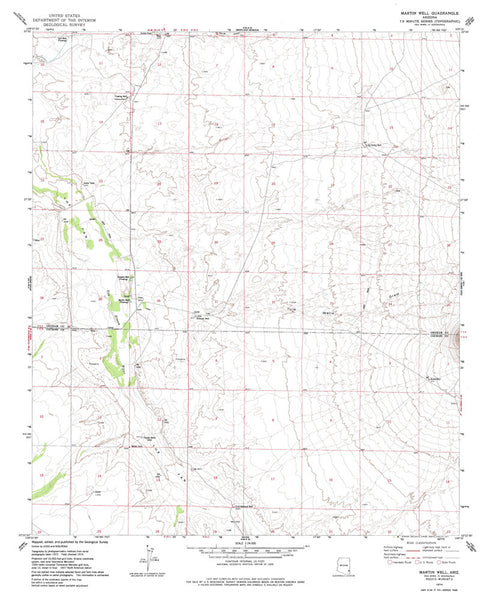 MARTIN WELL, Arizona 7.5' - Wide World Maps & MORE! - Map - Wide World Maps & MORE! - Wide World Maps & MORE!