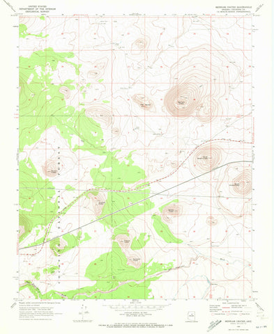 MERRIAM CRATER, Arizona 7.5' - Wide World Maps & MORE! - Map - Wide World Maps & MORE! - Wide World Maps & MORE!