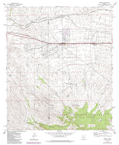 MESCAL, Arizona 7.5' - Wide World Maps & MORE! - Map - Wide World Maps & MORE! - Wide World Maps & MORE!