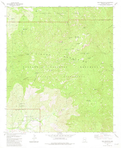 MICA MOUNTAIN, Arizona ( 7.5'×7.5' Topographic Quadrangle) - Wide World Maps & MORE! - Map - Wide World Maps & MORE! - Wide World Maps & MORE!