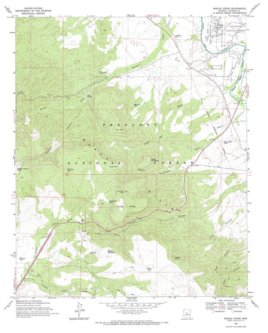 Middle Verde, Arizona (7.5'×7.5' Topographic Quadrangle) - Wide World Maps & MORE!