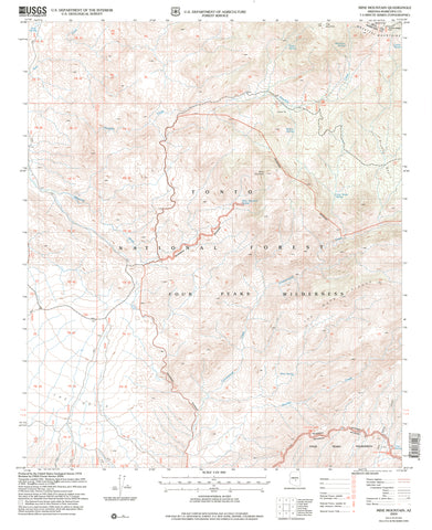 Mine Mountain, AZ (7.5'×7.5' Topographic Quadrangle) - Wide World Maps & MORE! - Map - Wide World Maps & MORE! - Wide World Maps & MORE!