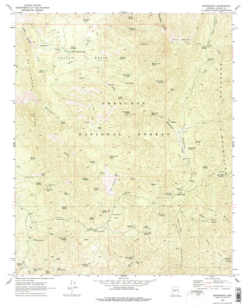 Minnehaha, AZ (7.5'×7.5' Topographic Quadrangle) - Wide World Maps & MORE! - Map - Wide World Maps & MORE! - Wide World Maps & MORE!