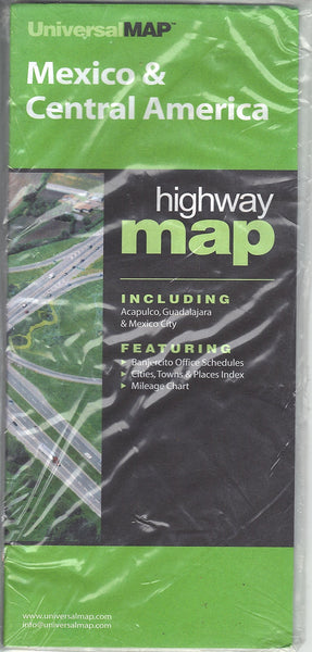 Mexico & Central America Highway Map - Wide World Maps & MORE! - Map - UniversalMAP - Wide World Maps & MORE!