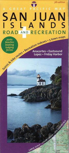 San Juan Islands Map, Road & Recreation, 7th Edition - Wide World Maps & MORE! - Book - Wide World Maps & MORE! - Wide World Maps & MORE!