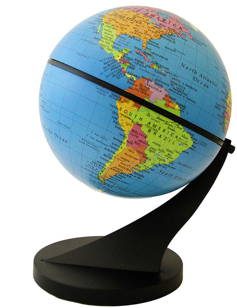 Stellanova Swivel and Tilt Globe - Interactive & Educational Children's Desktop Globe, Blue Ocean Political Map, Over 2,000 Place Names, Weighted Base (6"/15 cm diameter) - Wide World Maps & MORE! - Office Product - Wide World Maps & MORE! - Wide World Maps & MORE!