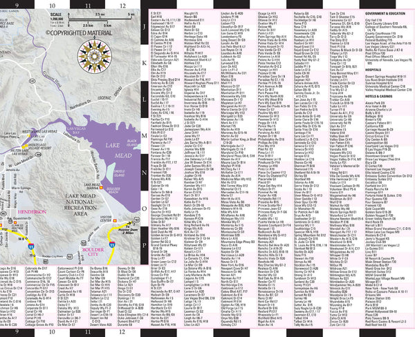 2019 Streetwise Las Vegas Map: Laminated City Center Map of Las Vegas, Nevada - Wide World Maps & MORE!