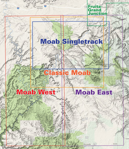Moab Singletrack Recreation Topo Map [Jan 01, 2015] Latitude 40° Inc. - Wide World Maps & MORE! - Map - Latitude 40° - Wide World Maps & MORE!