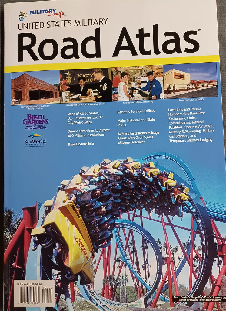 United States Military Road Atlas [Paperback] - Wide World Maps & MORE!