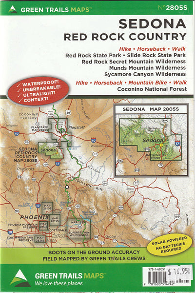 Sedona | Red Rock Country (2805S) - Wide World Maps & MORE!