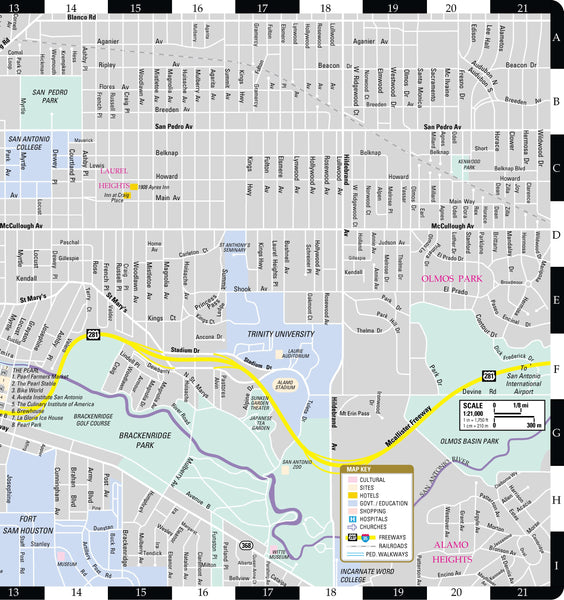 Streetwise San Antonio Map - Laminated City Center Street Map of San Antonio, Texas - Folding pocket size travel map - Wide World Maps & MORE! - Book - Brown, Michael E. (CON) - Wide World Maps & MORE!