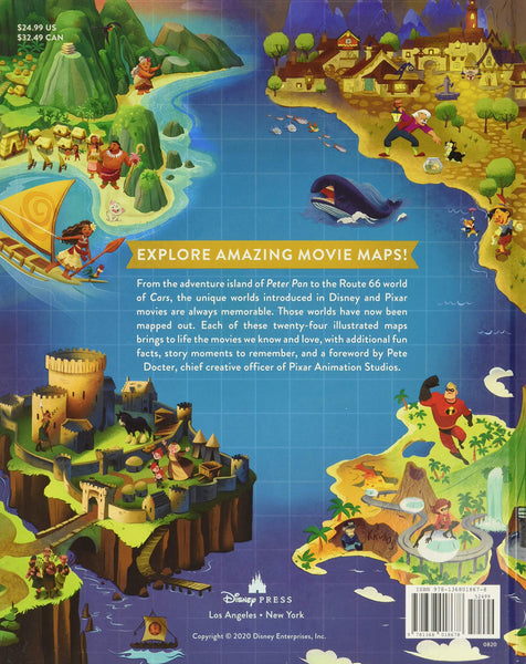 Disney Maps: A Magical Atlas of the Movies We Know and Love - Wide World Maps & MORE! - Book - Disney Press - Wide World Maps & MORE!