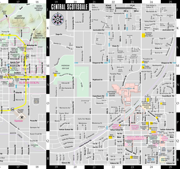 Streetwise Phoenix Map - Laminated City Center Street Map of Phoenix, Arizona - Folding pocket size travel map with Scottsdale trolley routes - Wide World Maps & MORE! - Book - Wide World Maps & MORE! - Wide World Maps & MORE!