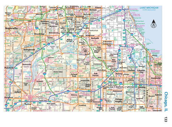 2023 EasyFinder Midsize Road Atlas (Deluxe Large-scale Spiral-bound Mid-size Easy Finder) - Wide World Maps & MORE!