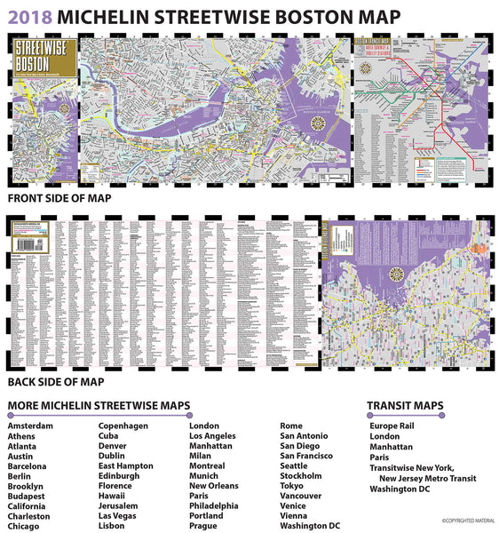 Streetwise Boston Map - Laminated City Center Street Map of Boston, Massachusetts (Michelin Streetwise Maps) - Wide World Maps & MORE!