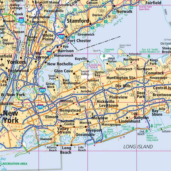 Rand McNally Easy To Fold: New York State Laminated Map Rand McNally - Wide World Maps & MORE!