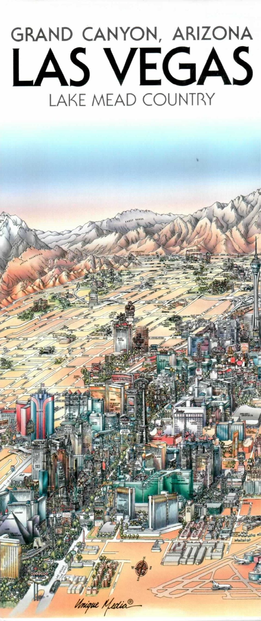 Unique Media Map: Las Vegas by Unique Media (2005-01-29) [Map