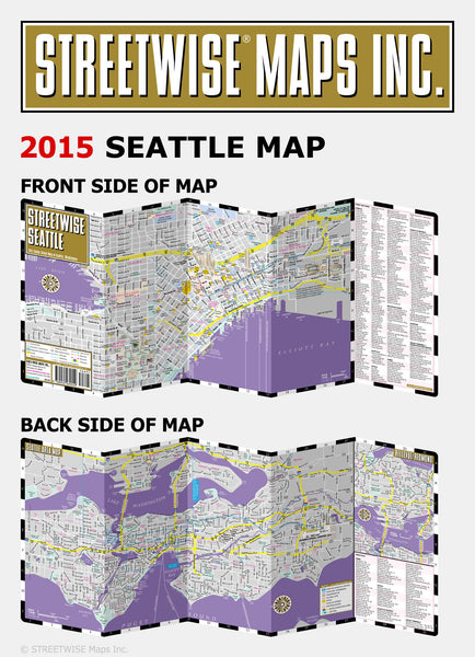 Streetwise Seattle Map - Laminated City Center Street Map of Seattle, Washington - Folding pocket size travel map with monorail & streetcar lines - Wide World Maps & MORE! - Book - StreetWise - Wide World Maps & MORE!