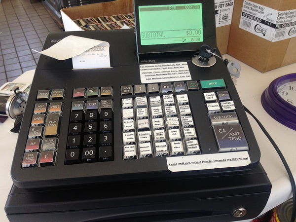 Casio PCR-T500 Electronic Cash Register,Black - Wide World Maps & MORE!