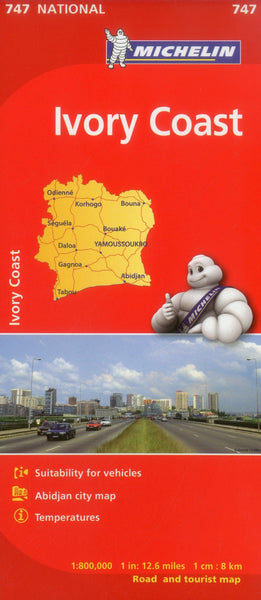 Michelin Map Africa Ivory Coast 747 (Maps/Country (Michelin)) - Wide World Maps & MORE! - Book - Brand: Michelin Maps and Guides (Firm) - Wide World Maps & MORE!