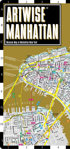 Artwise Manhattan Museum Map - Laminated Museum Map of Manhattan, NY - Wide World Maps & MORE! - Book - StreetWise - Wide World Maps & MORE!