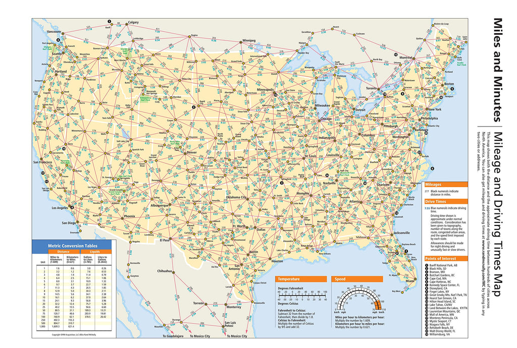 Large scale highways map of the USA, USA, Maps of the USA