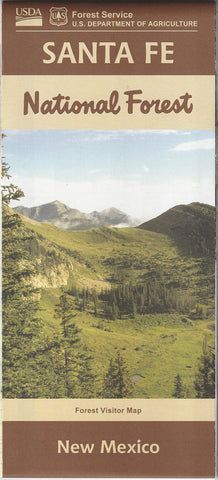 Santa Fe National Forest, New Mexico, Forest Visitor Map - Wide World Maps & MORE!