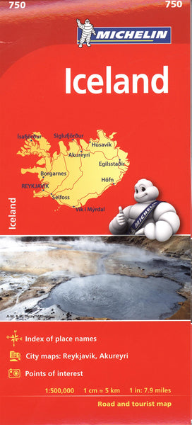 Michelin Iceland Map 750 (Michelin Map) - Wide World Maps & MORE! - Book - Wide World Maps & MORE! - Wide World Maps & MORE!