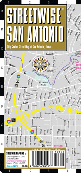 Streetwise San Antonio Map - Laminated City Center Street Map of San Antonio, Texas - Folding pocket size travel map - Wide World Maps & MORE! - Book - Brown, Michael E. (CON) - Wide World Maps & MORE!