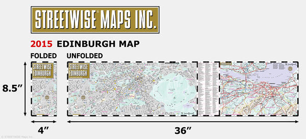 Streetwise Edinburgh Map - Laminated City Center Street Map of Edinburgh, Scotland (Streetwise (Streetwise Maps)) - Wide World Maps & MORE! - Book - Wide World Maps & MORE! - Wide World Maps & MORE!