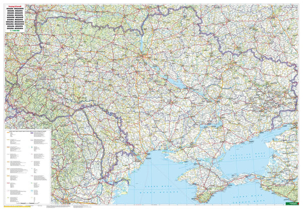 Ukraine - Moldavia Road Map (Road Maps) (English, French, Italian, German and Ukrainian Edition) - Wide World Maps & MORE!