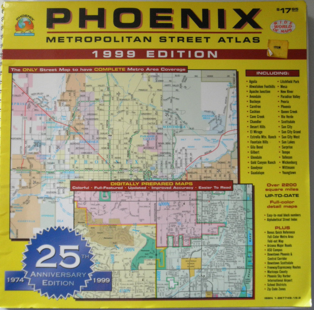 Phoenix metropolitan street atlas - Wide World Maps & MORE!