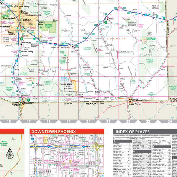 Easy To Read! Arizona State Map - Wide World Maps & MORE!